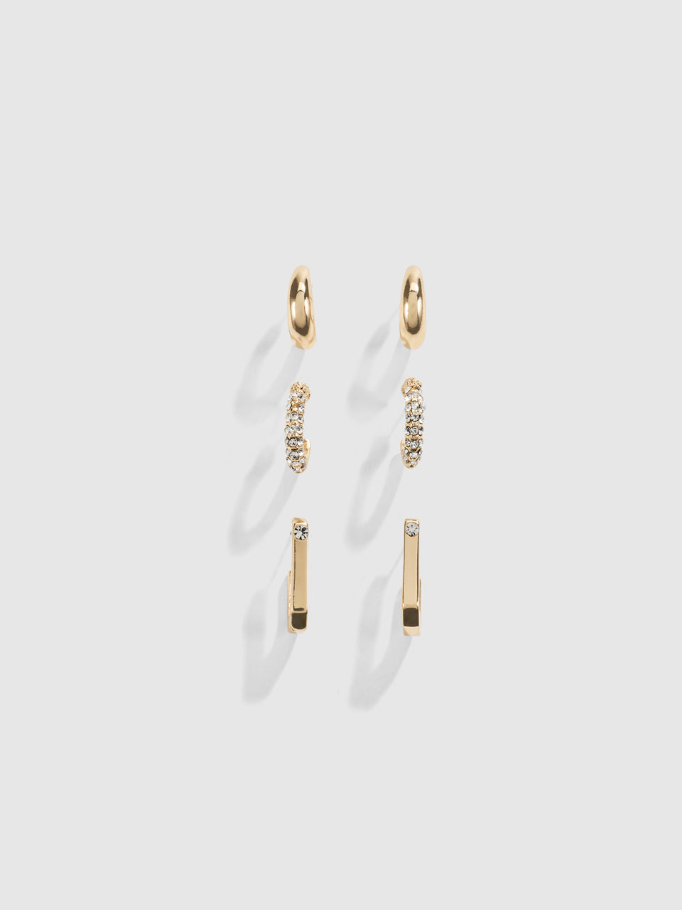Earring Stack 3 Indie Earring Stack Gold | 3 Pack Earrings | SHEIKE