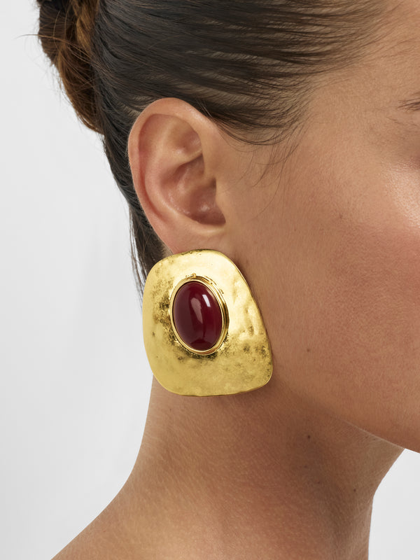 SHEIKE Sicily Earrings Gold 1008617 Model Image