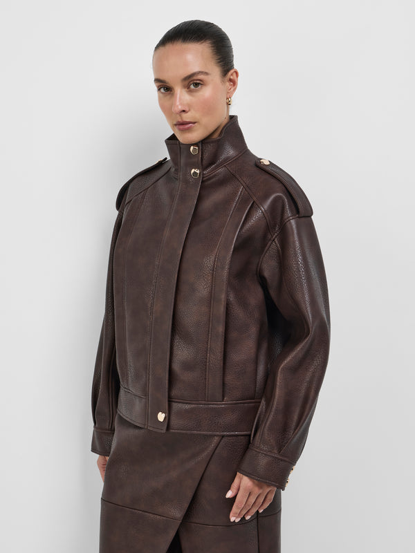 Size8 SHEIKE Jules Jacket Cocoa 1008621 Close Up Image