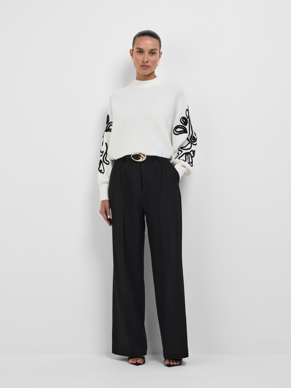 SHEIKE Kendall Knit Jumper Ivory 1008630 Front Image