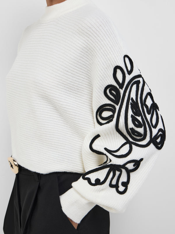 SHEIKE Kendall Knit Jumper Ivory 1008630 Detail Image