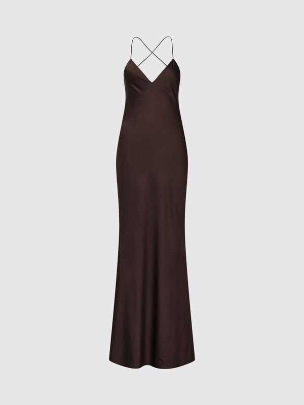 SHEIKE Blair Gown Chocolate 1008637 Ghost Image