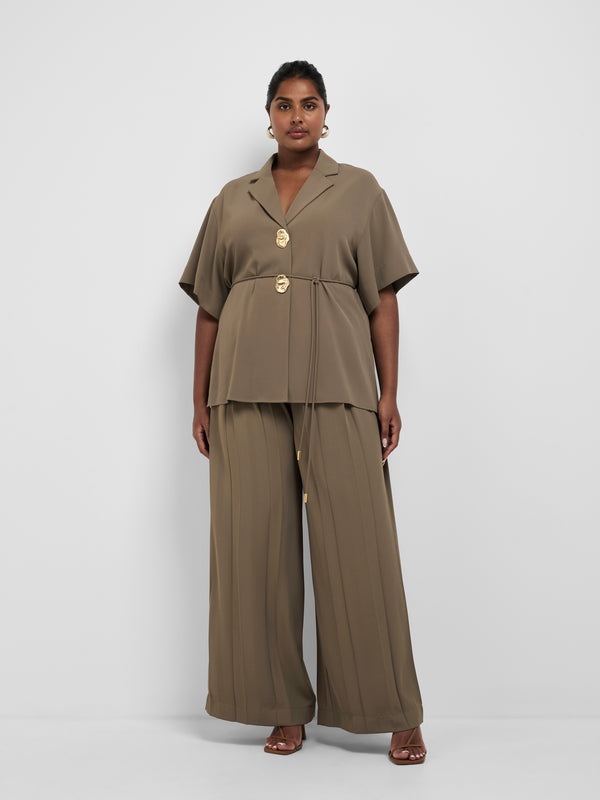 Size16 SHEIKE Grace Shirt Olive 1008660 Front Image