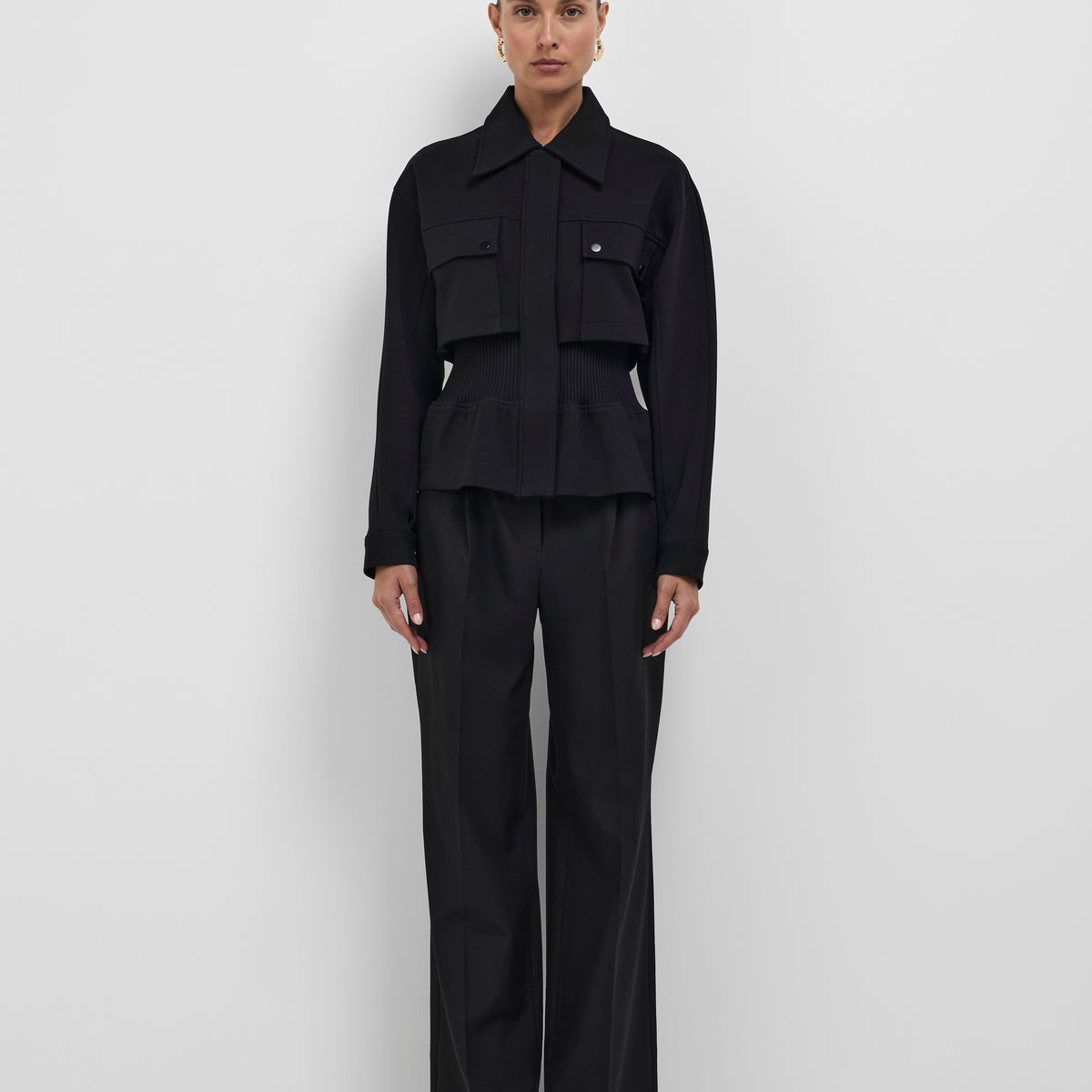 Jasmine Jacket Black | Crop Jacket | SHEIKE