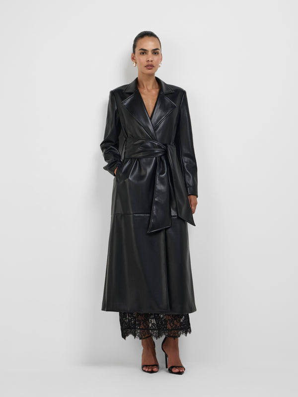 DAKOTA COAT, front view on size 8 model