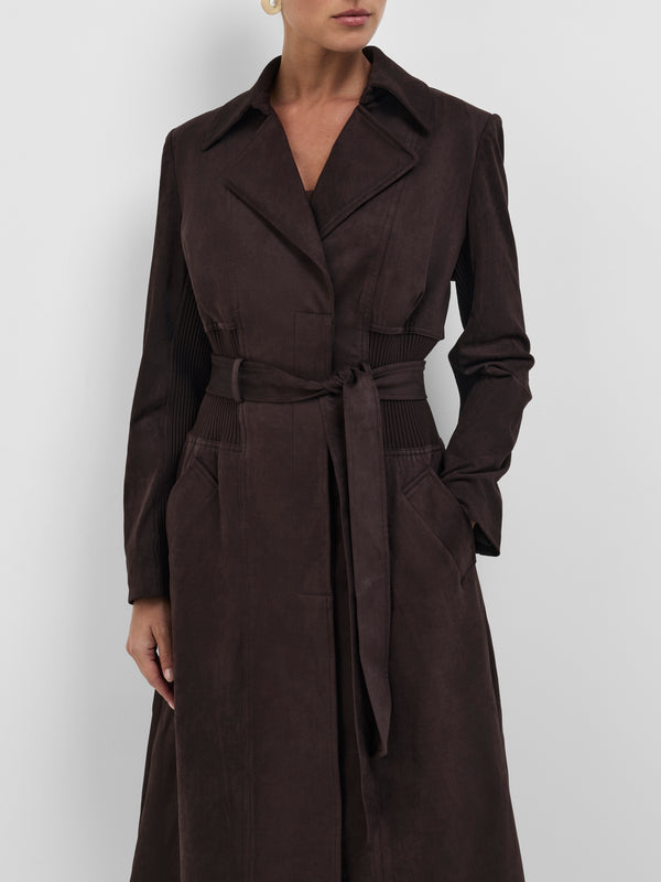 SHEIKE Annie Coat Cocoa 1008709 Close Up Image