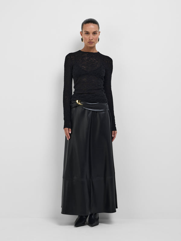 SHEIKE Ellie Knit Top Black 1008725 Front Image