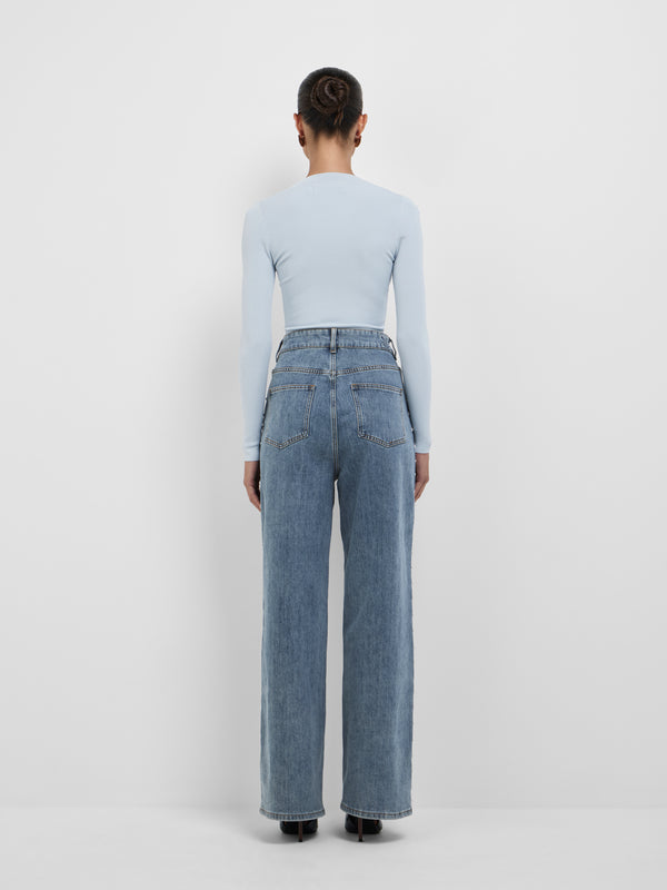 SHEIKE Annabelle Bodysuit Mist 1008744 Back Image