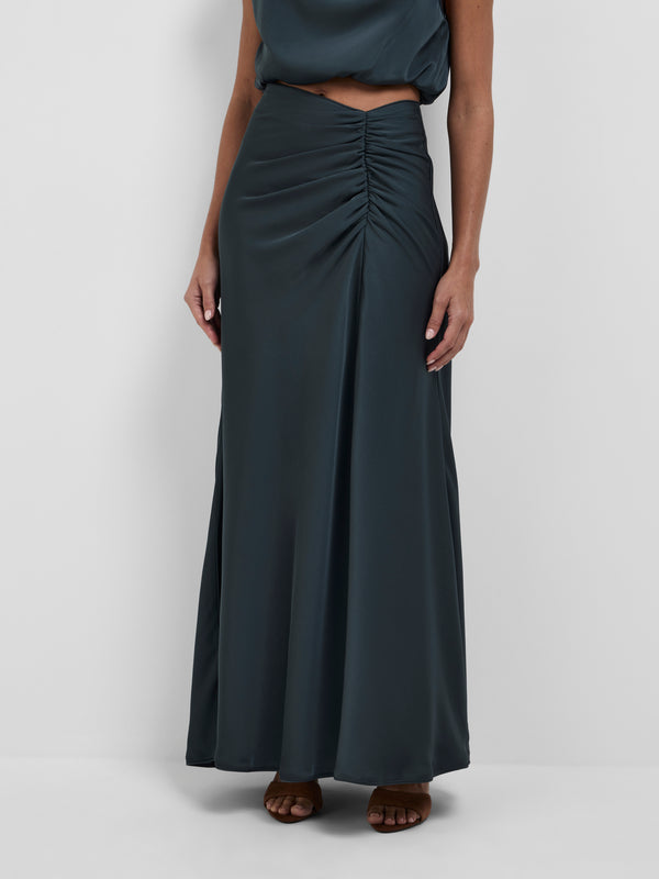 Size8 SHEIKE Milani Midi Skirt Anthracite 1008746 Close Up Image