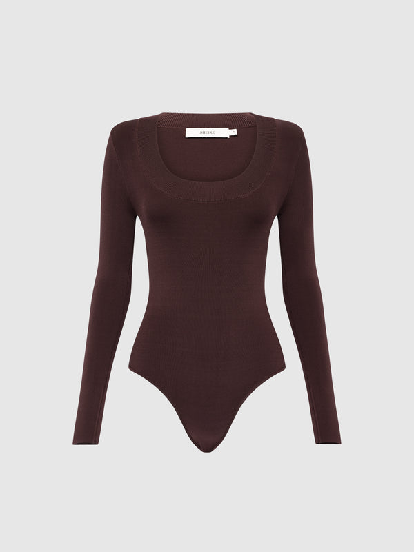 SHEIKE Annabelle Bodysuit Chocolate 1008761 Ghost Image