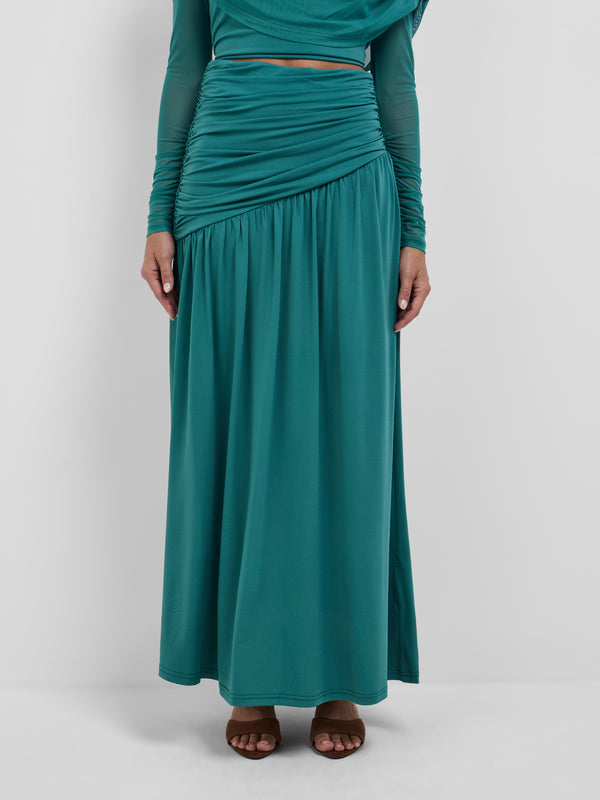 Size8 SHEIKE Zuri Maxi Skirt Jade 1008766 Close Up Image