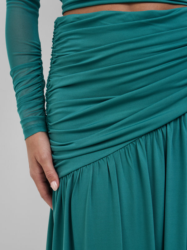 SHEIKE Zuri Maxi Skirt Jade 1008766 Detail Image