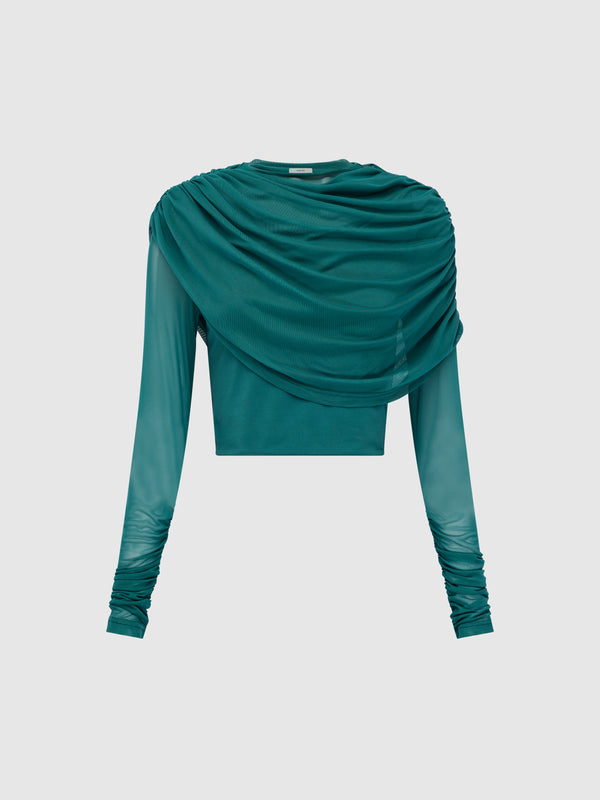 SHEIKE Zuri Top Jade 1008767 Ghost Image