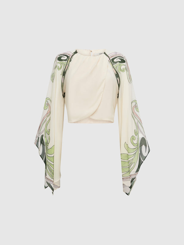 SERENA TOP, flat lay