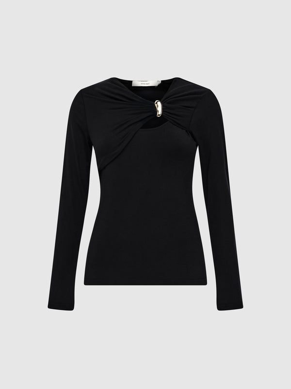 SHEIKE Jade Top Black 1008774 Ghost Image