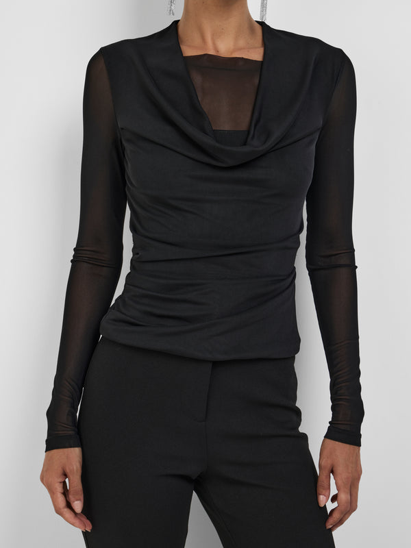 RANA SLEEVE TOP, close-up detail