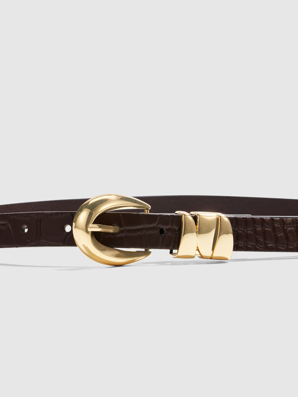 SHEIKE Jules Belt Cocoa 1008792 Detail Ghost Image