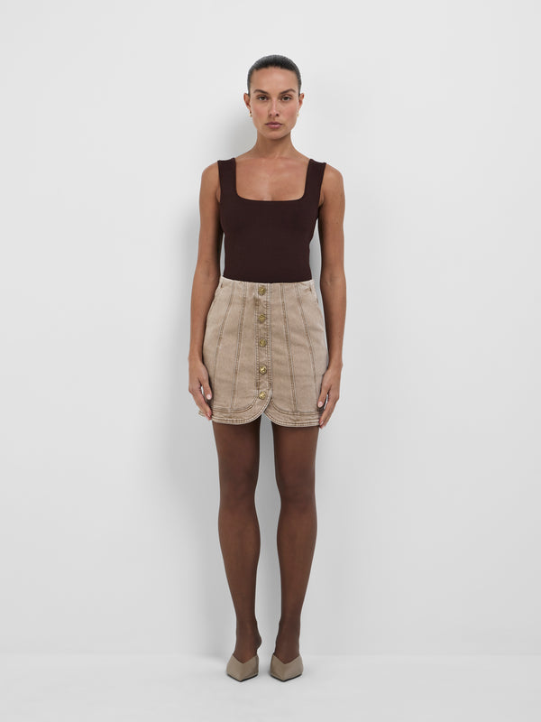 Size8 SHEIKE Mabel Skirt Stone 1008797 Front Image