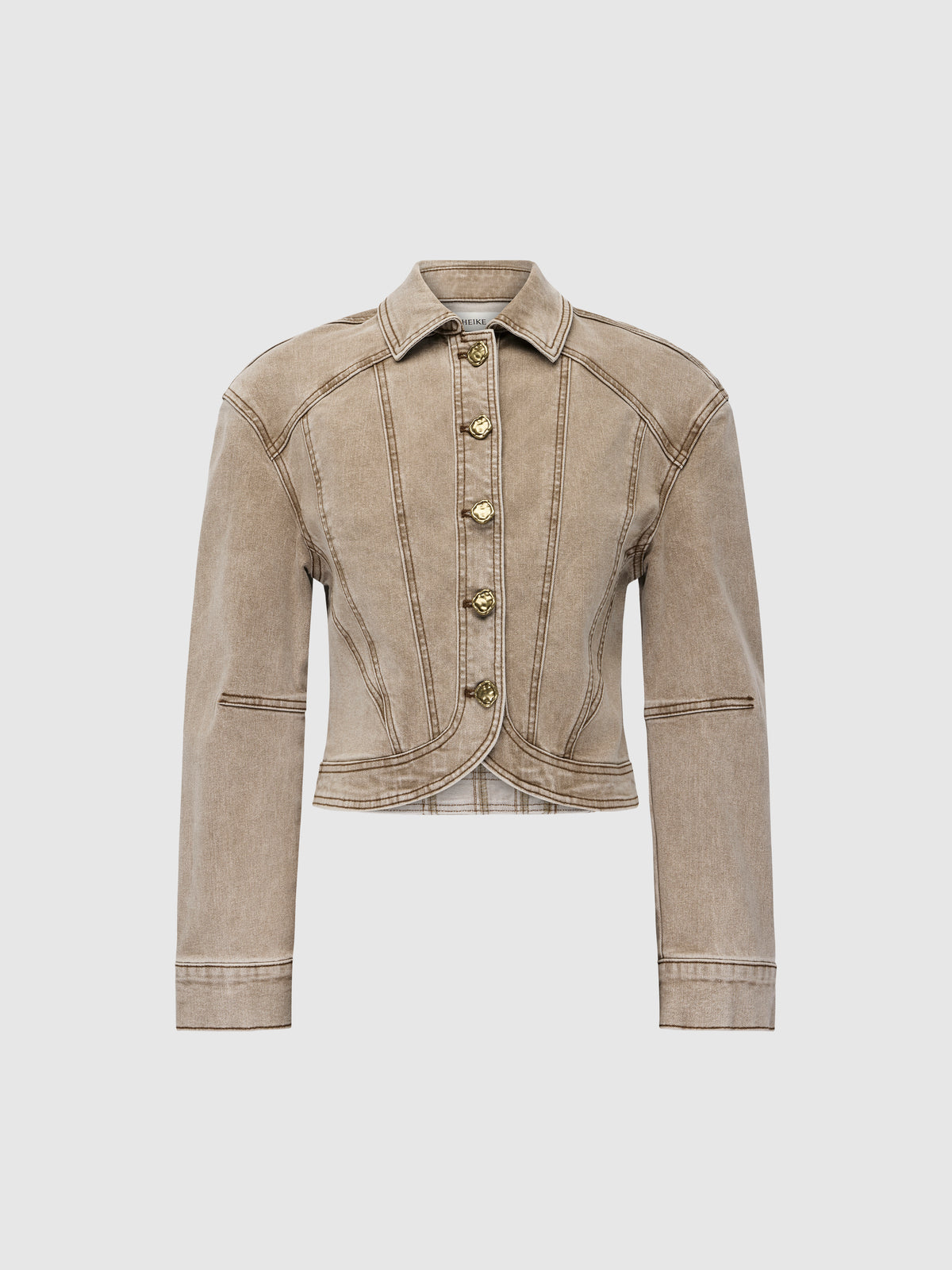Mabel Jacket Stone | Denim Jacket | SHEIKE