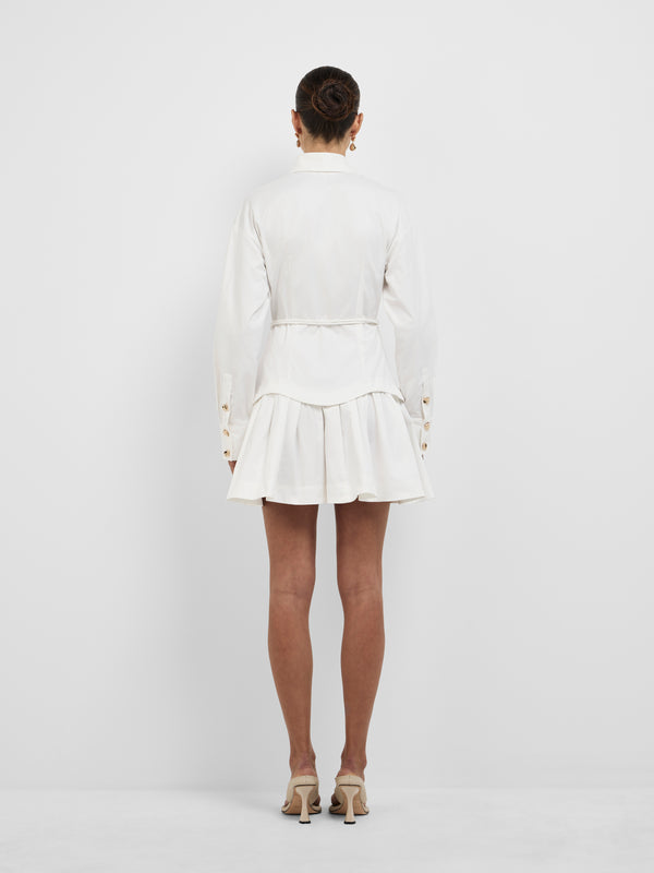 ANESKA MINI SHIRT DRESS, back view