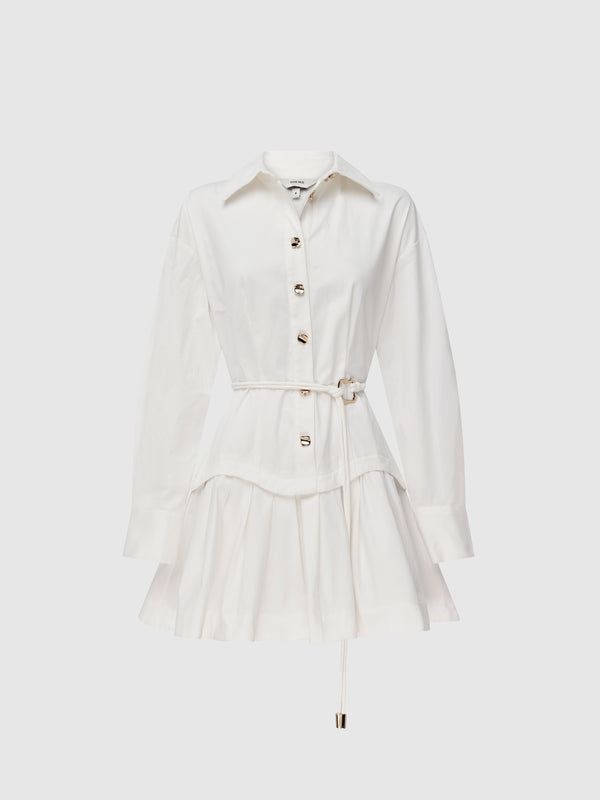 ANESKA MINI SHIRT DRESS, flat lay