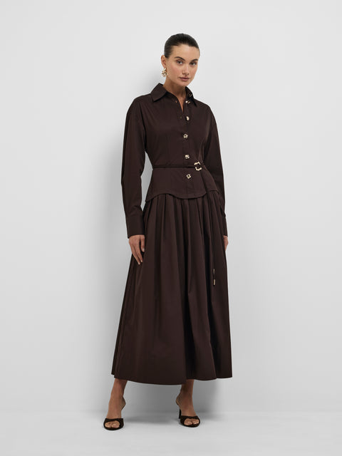 ANESKA MIDI SHIRT DRESS