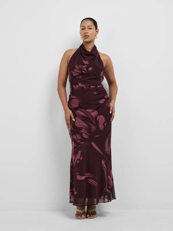 ADANNA MAXI DRESS, front view on size 12 model