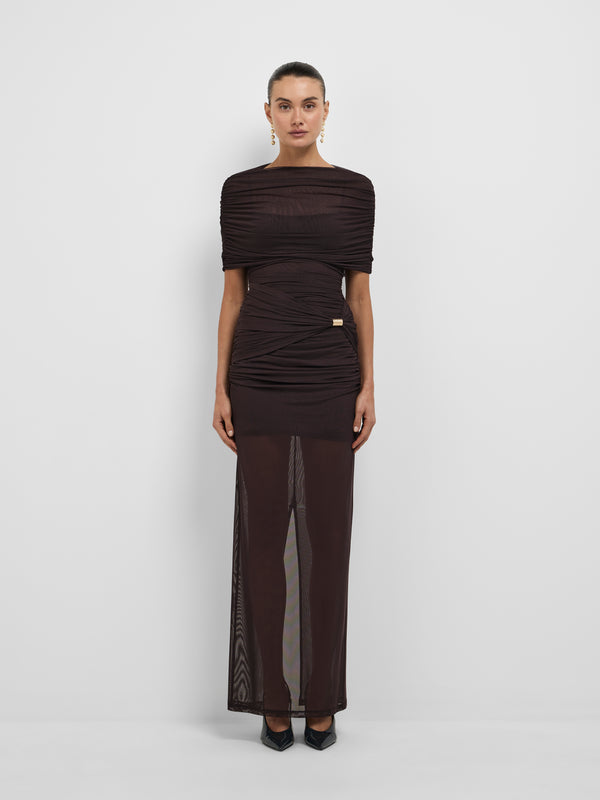 SANA GOWN, front view on size 8 model