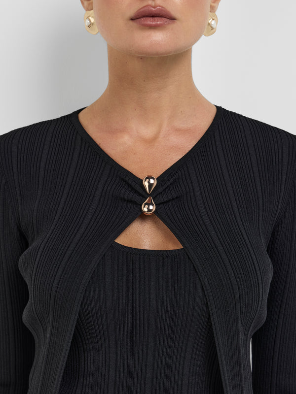 ZOLA KNIT TOP, close-up detail