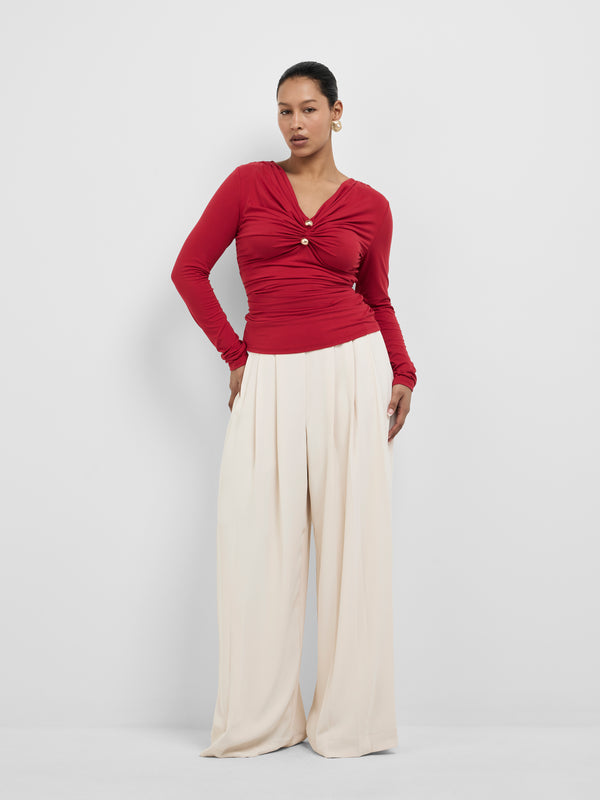 TAYLOR TOP, front view on size 12 model