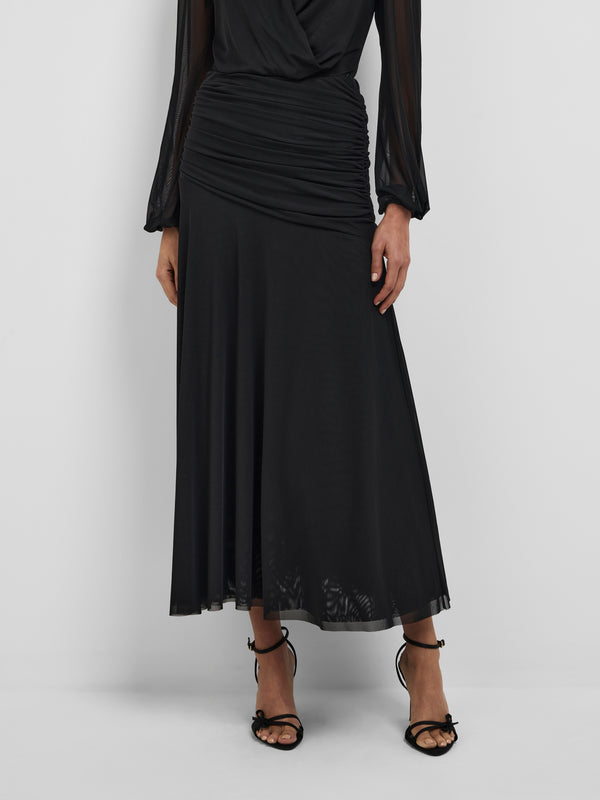 ADANNA MAXI SKIRT, close-up detail on size 8 model