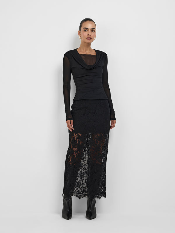 HARLOW MAXI SKIRT, front view