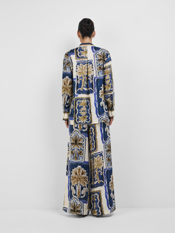 PATCHWORK PALM SHIRT, back view