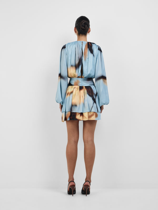 SKYLAR BLOOM MINI DRESS, back view