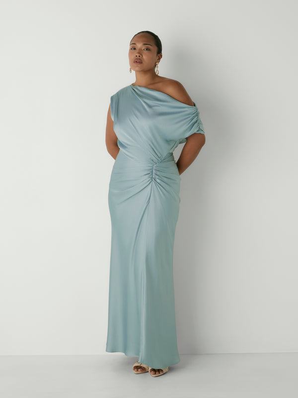 ARIEL DRESS, front view on size 12 model