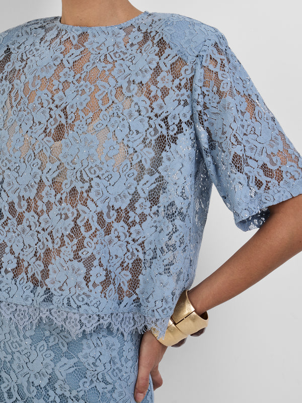 HARLOW LACE T-SHIRT, close-up detail