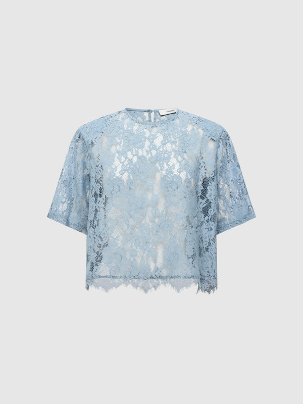 HARLOW LACE T-SHIRT, flat lay