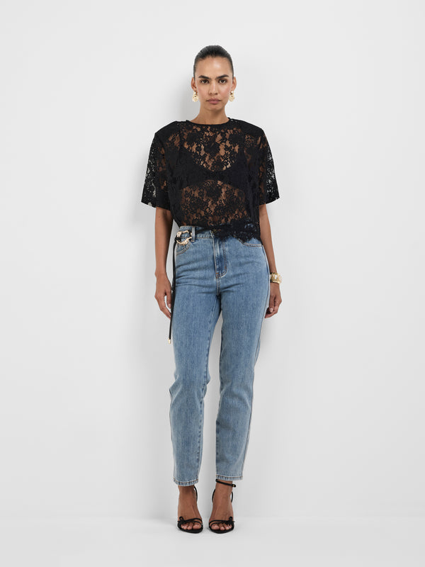 HARLOW LACE T-SHIRT, front view