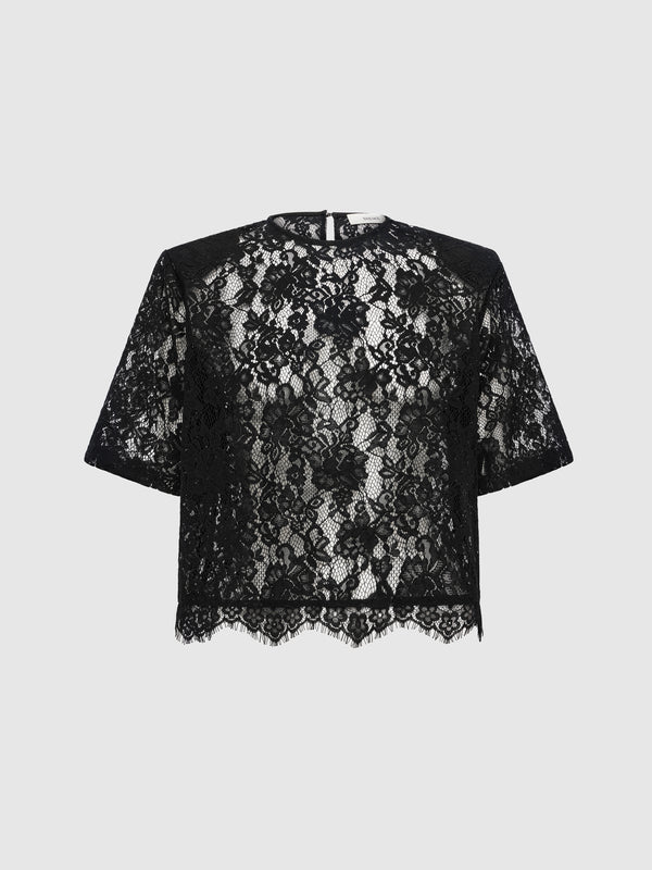 HARLOW LACE T-SHIRT, flat lay