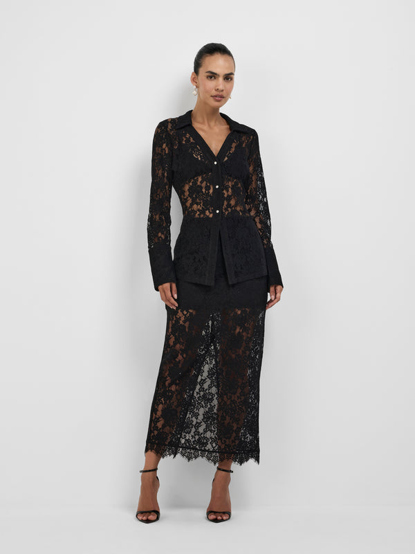HARLOW LACE TOP, front view