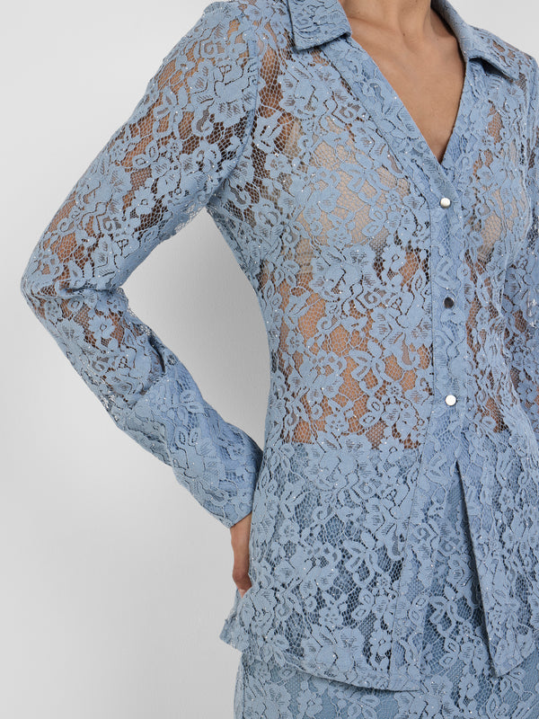 HARLOW LACE TOP, close-up detail