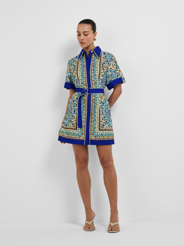 MYRA MINI DRESS, front view on size 8 model