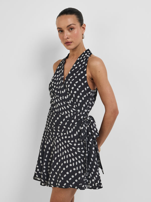 CASCADE MINI DRESS, close-up detail