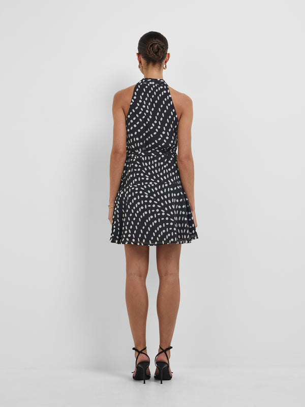 CASCADE MINI DRESS, back view