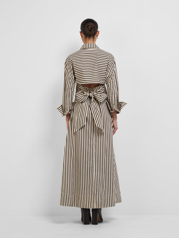 AVA MIDI DRESS, back view