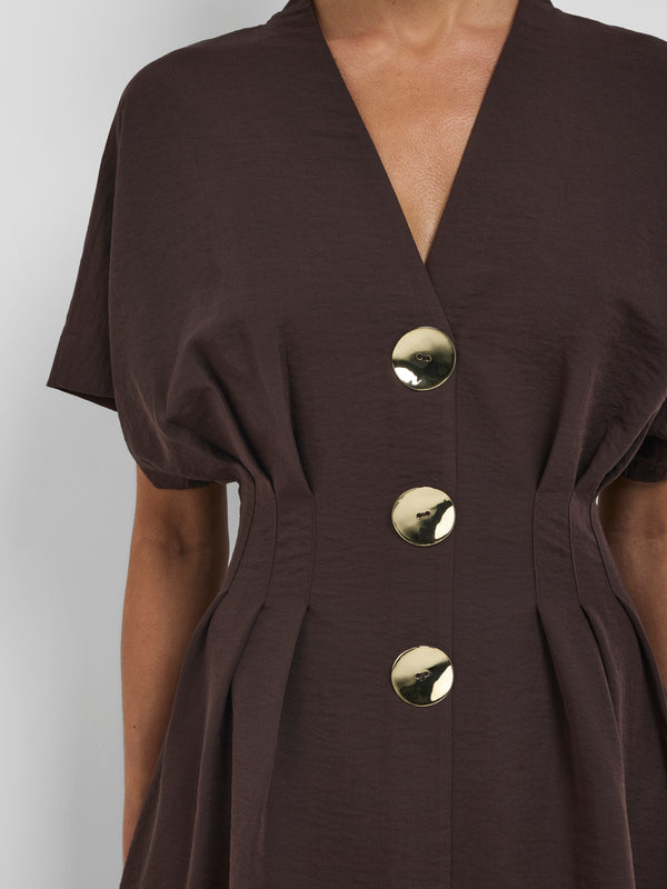 ARIANA MIDI DRESS, close-up detail