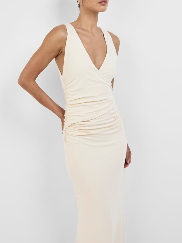 LUNA MIDI DRESS, close-up detail