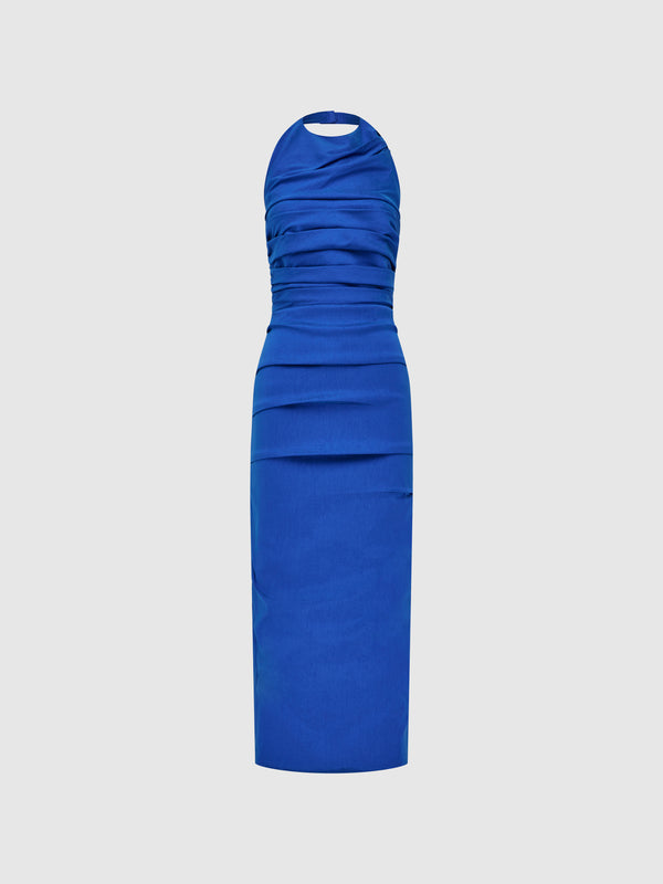 SARAH MIDI DRESS, flat lay
