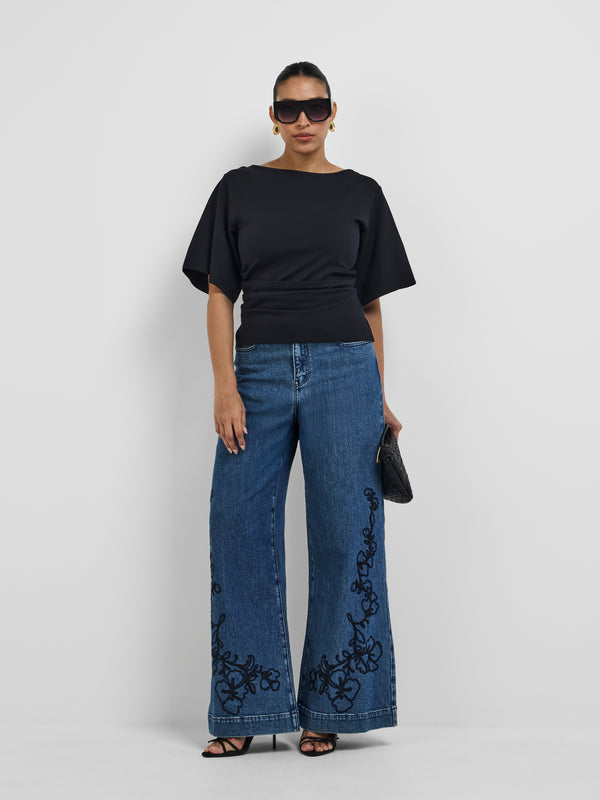 AURORA PANT, front view on size 12 model