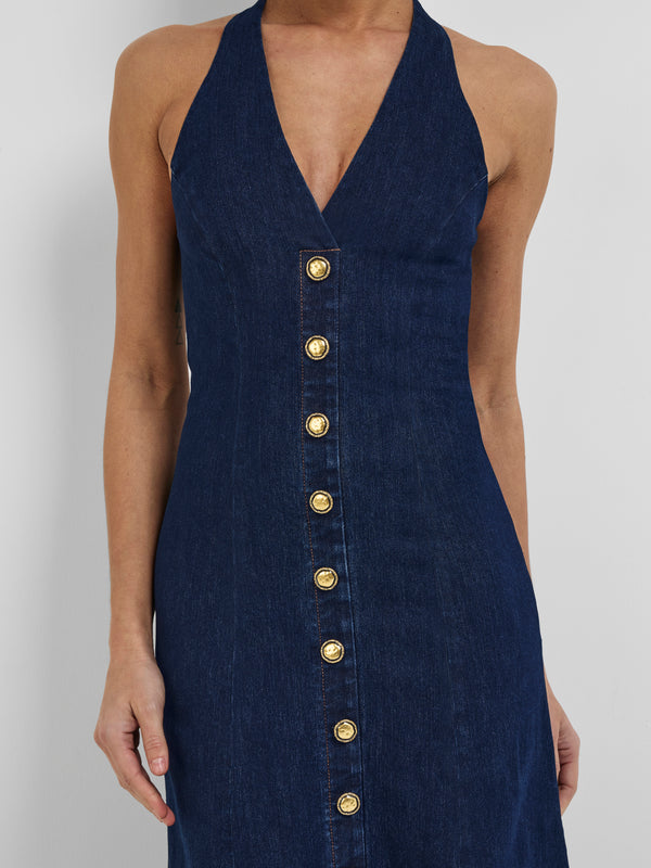 AURORA MIDI DRESS, close-up detail
